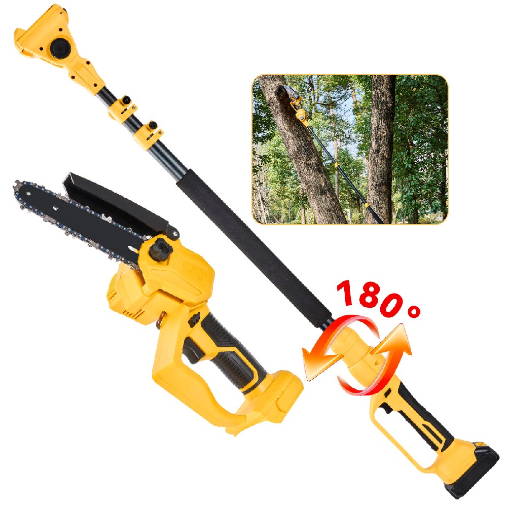2.1m Extendable Cordless Pole saw  - 6-Inch Brushless Chainsaw & 20V Battery | 5.5lbs Lightweight for Tree Pruning, Landscaping, Tall Hedge Trimming